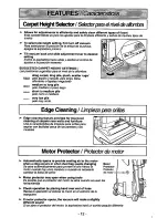 Предварительный просмотр 12 страницы Panasonic MCV215 - COMMERCIAL VACUUM Operating Instructions Manual