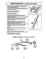 Предварительный просмотр 19 страницы Panasonic MCV215 - COMMERCIAL VACUUM Operating Instructions Manual