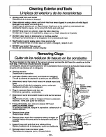 Предварительный просмотр 20 страницы Panasonic MCV215 - COMMERCIAL VACUUM Operating Instructions Manual