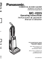 Предварительный просмотр 1 страницы Panasonic MCV225 - COMMERCIAL VACUUM Operating Instructions Manual