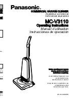 Panasonic MCV3110 - COMMERCIAL VACUUM Operating Instructions Manual preview