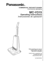 Предварительный просмотр 1 страницы Panasonic MCV315 - COMMERCIAL VACUUM Operating Instructions Manual