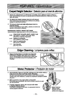 Предварительный просмотр 12 страницы Panasonic MCV315 - COMMERCIAL VACUUM Operating Instructions Manual