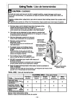 Предварительный просмотр 14 страницы Panasonic MCV315 - COMMERCIAL VACUUM Operating Instructions Manual