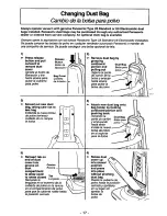 Предварительный просмотр 17 страницы Panasonic MCV315 - COMMERCIAL VACUUM Operating Instructions Manual