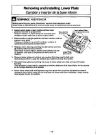 Предварительный просмотр 18 страницы Panasonic MCV315 - COMMERCIAL VACUUM Operating Instructions Manual