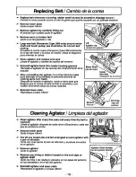 Предварительный просмотр 19 страницы Panasonic MCV315 - COMMERCIAL VACUUM Operating Instructions Manual