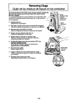 Предварительный просмотр 22 страницы Panasonic MCV315 - COMMERCIAL VACUUM Operating Instructions Manual