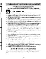 Предварительный просмотр 7 страницы Panasonic MCV325 - COMMERCIAL VACUUM Operating Instructions Manual