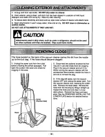 Предварительный просмотр 16 страницы Panasonic MCV5017 - UPRIGHT VACUUM-QKDR Operating Instructions Manual