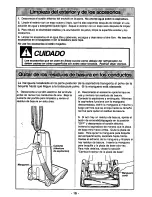 Предварительный просмотр 36 страницы Panasonic MCV5017 - UPRIGHT VACUUM-QKDR Operating Instructions Manual