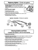 Предварительный просмотр 17 страницы Panasonic MCV5027 - UPRIGHT VACUUM Operating Instructions Manual