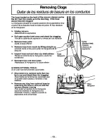 Предварительный просмотр 18 страницы Panasonic MCV5027 - UPRIGHT VACUUM Operating Instructions Manual