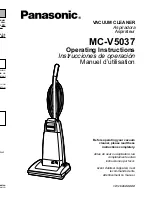 Предварительный просмотр 1 страницы Panasonic MCV5037 - UPRIGHT VACUUM Operating Instructions Manual