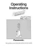 Предварительный просмотр 1 страницы Panasonic MCV5117 - UPRIGHT VACUUM-QKDR Operating Instructions Manual