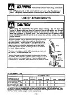 Предварительный просмотр 10 страницы Panasonic MCV5117 - UPRIGHT VACUUM-QKDR Operating Instructions Manual