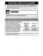 Предварительный просмотр 11 страницы Panasonic MCV5117 - UPRIGHT VACUUM-QKDR Operating Instructions Manual