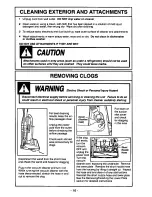 Предварительный просмотр 16 страницы Panasonic MCV5117 - UPRIGHT VACUUM-QKDR Operating Instructions Manual