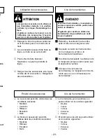 Предварительный просмотр 23 страницы Panasonic MCV5203 - COMMERCIAL VACUUM Operating Instructions Manual