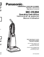 Panasonic MCV5204 - COMMERCIAL VACUUM Operating Instructions Manual предпросмотр