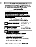 Preview for 3 page of Panasonic MCV5204 - COMMERCIAL VACUUM Operating Instructions Manual