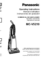 Предварительный просмотр 1 страницы Panasonic MCV5210 - COMMERCIAL VACUUM Operating Instructions Manual