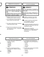 Предварительный просмотр 23 страницы Panasonic MCV5210 - COMMERCIAL VACUUM Operating Instructions Manual