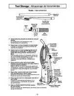 Предварительный просмотр 9 страницы Panasonic MCV5227 - UPRIGHT VACUUM Operating Instructions Manual