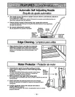 Предварительный просмотр 10 страницы Panasonic MCV5227 - UPRIGHT VACUUM Operating Instructions Manual