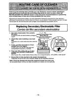 Предварительный просмотр 13 страницы Panasonic MCV5227 - UPRIGHT VACUUM Operating Instructions Manual