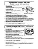 Предварительный просмотр 15 страницы Panasonic MCV5227 - UPRIGHT VACUUM Operating Instructions Manual