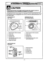 Предварительный просмотр 7 страницы Panasonic MCV5237 - UPRIGHT VACUUM-QKDR Operating Instructions Manual