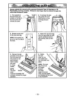 Предварительный просмотр 13 страницы Panasonic MCV5237 - UPRIGHT VACUUM-QKDR Operating Instructions Manual