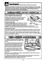 Предварительный просмотр 14 страницы Panasonic MCV5237 - UPRIGHT VACUUM-QKDR Operating Instructions Manual