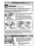 Предварительный просмотр 15 страницы Panasonic MCV5237 - UPRIGHT VACUUM-QKDR Operating Instructions Manual