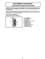 Предварительный просмотр 9 страницы Panasonic MCV5238 - UPRIGHT VACUUM PLAT Operating Instructions Manual