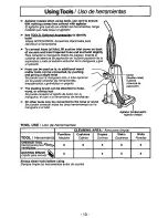 Предварительный просмотр 13 страницы Panasonic MCV5238 - UPRIGHT VACUUM PLAT Operating Instructions Manual