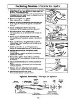 Предварительный просмотр 18 страницы Panasonic MCV5238 - UPRIGHT VACUUM PLAT Operating Instructions Manual