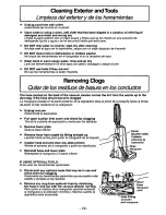 Предварительный просмотр 19 страницы Panasonic MCV5238 - UPRIGHT VACUUM PLAT Operating Instructions Manual