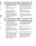 Preview for 17 page of Panasonic MCV5241 - UPRIGHT VACUUM PLAT Operating Instructions Manual