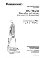 Panasonic MCV5248 - UPRIGHT VACUUM-PLAT Operating Instructions Manual предпросмотр