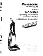 Panasonic MCV5261 - UPRIGHT VACUUM PLAT Operating Instructions Manual предпросмотр