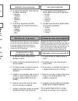 Предварительный просмотр 23 страницы Panasonic MCV5261 - UPRIGHT VACUUM PLAT Operating Instructions Manual