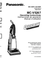 Предварительный просмотр 1 страницы Panasonic MCV5267 - UPRIGHT VACUUM Operating Instructions Manual