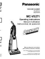 Panasonic MCV5271 - UPRIGHT VACUUM PLAT Operating Instructions Manual предпросмотр