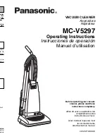 Panasonic MCV5297 - UPRIGHT VACUUM Operating Instructions Manual предпросмотр