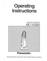 Panasonic MCV5320 - UPRIGHT VACUUM-QKDR Operating Instructions Manual предпросмотр