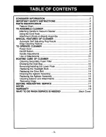 Preview for 3 page of Panasonic MCV5320 - UPRIGHT VACUUM-QKDR Operating Instructions Manual