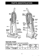 Preview for 5 page of Panasonic MCV5320 - UPRIGHT VACUUM-QKDR Operating Instructions Manual