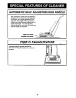 Preview for 8 page of Panasonic MCV5320 - UPRIGHT VACUUM-QKDR Operating Instructions Manual